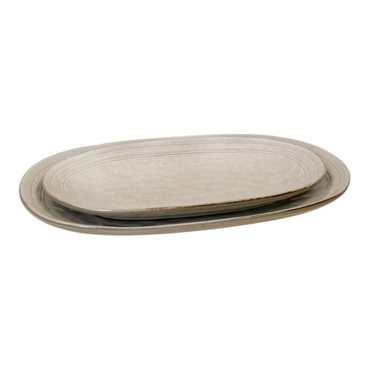 Satchville Stoneware Large Oval Plate