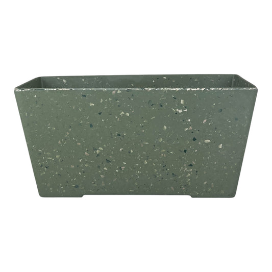 Earthy Sage Bamboo Terrazzo Windowsill Planter