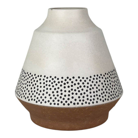 Earthy Dotty Bamboo Skandi Vase