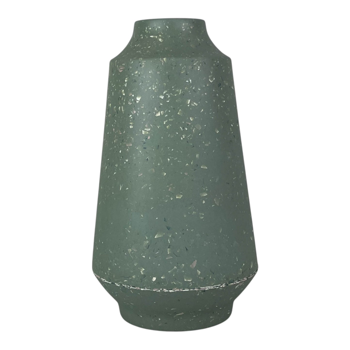 Earthy Sage bamboo Terrazzo Skandi Vase