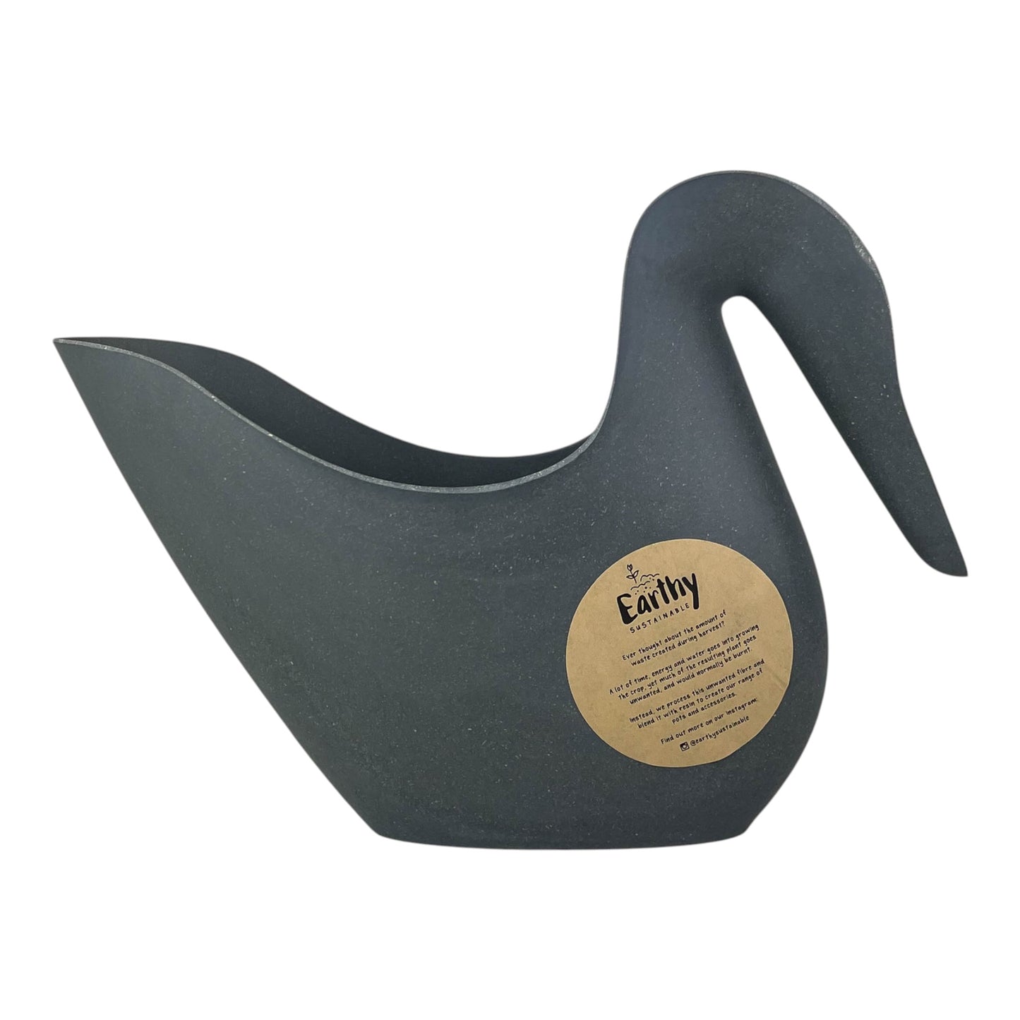 Earthy Anthracite Bamboo Watering Jug - Large