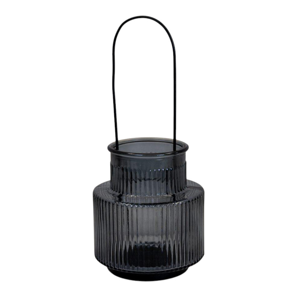 Cool Grey Large Candle Holder with Handle