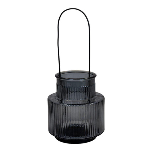 Cool Grey Large Candle Holder with Handle