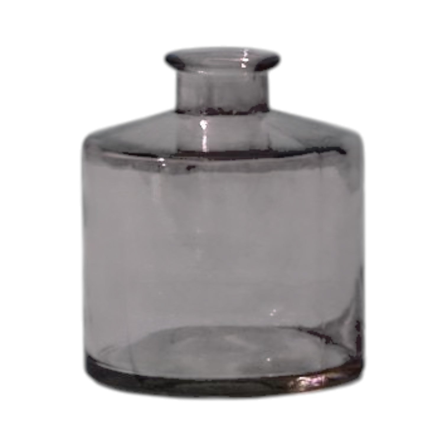 Amethyst Squat Glass Bottle