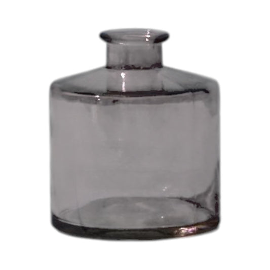 Amethyst Squat Glass Bottle