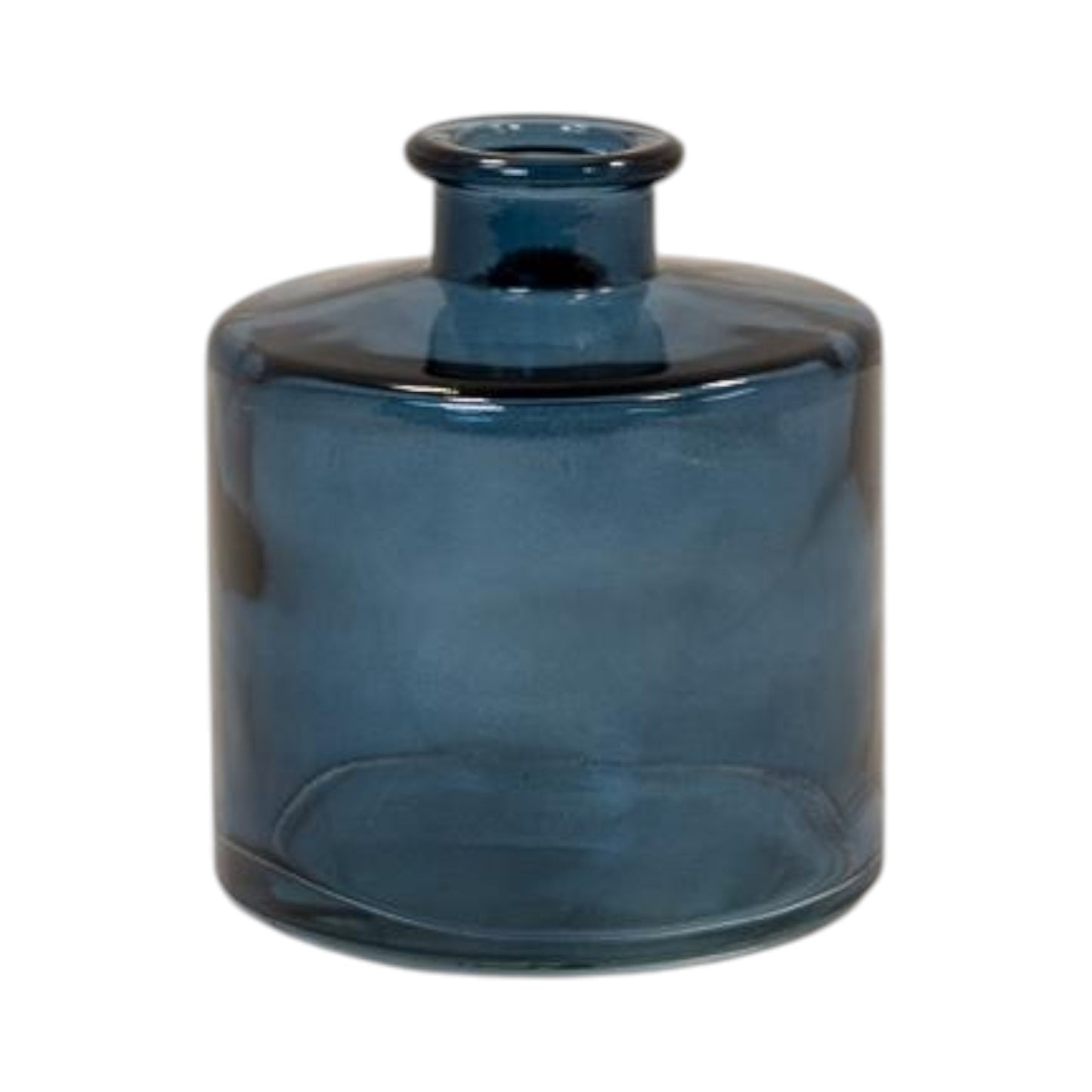 Blue Squat Glass Bottle