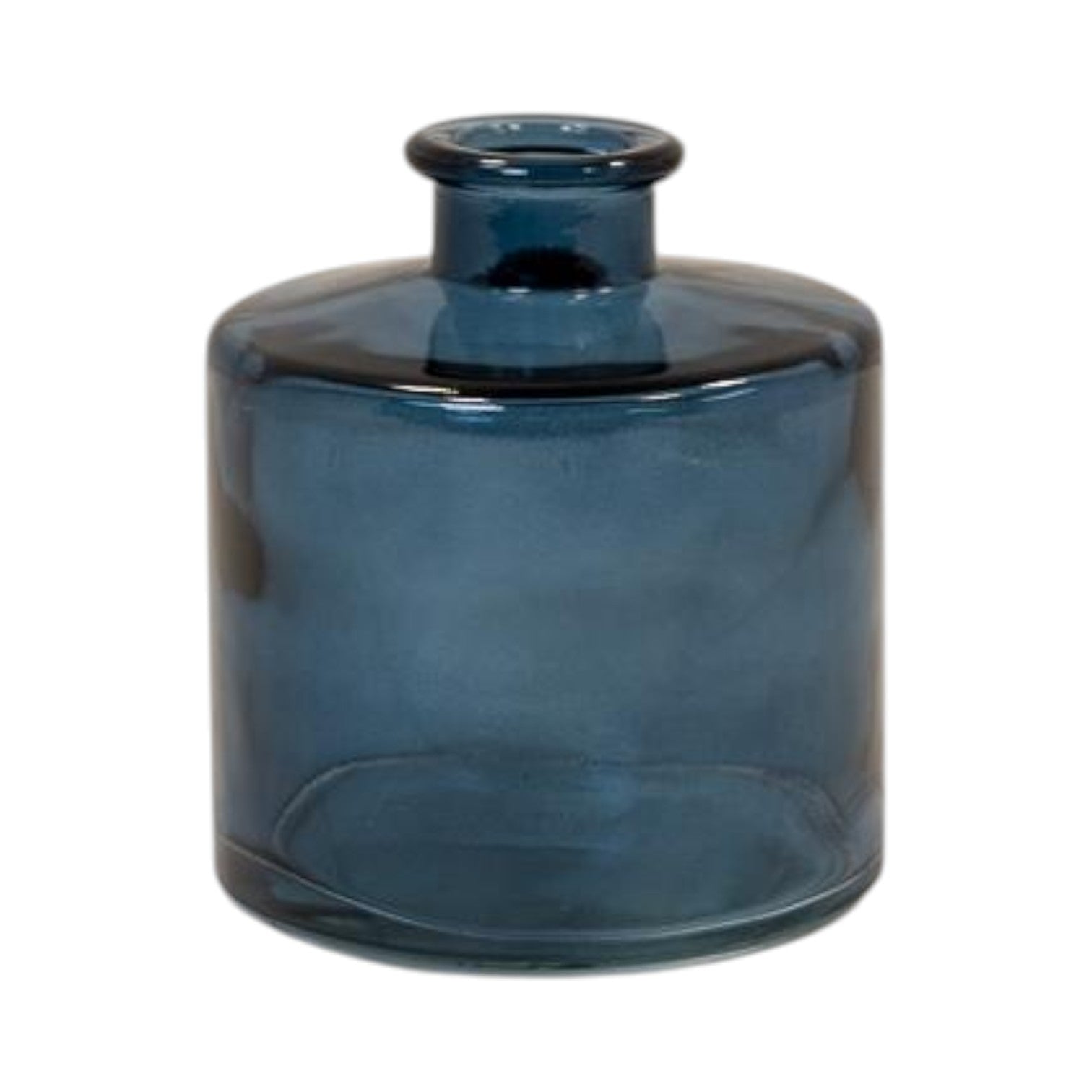 Blue Squat Glass Bottle