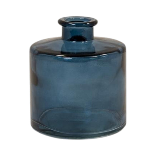 Blue Squat Glass Bottle