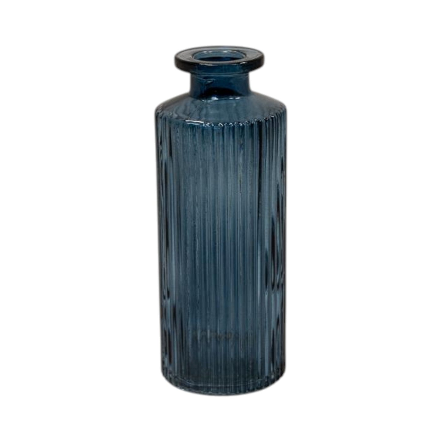 Tall Blue Glass Bottle