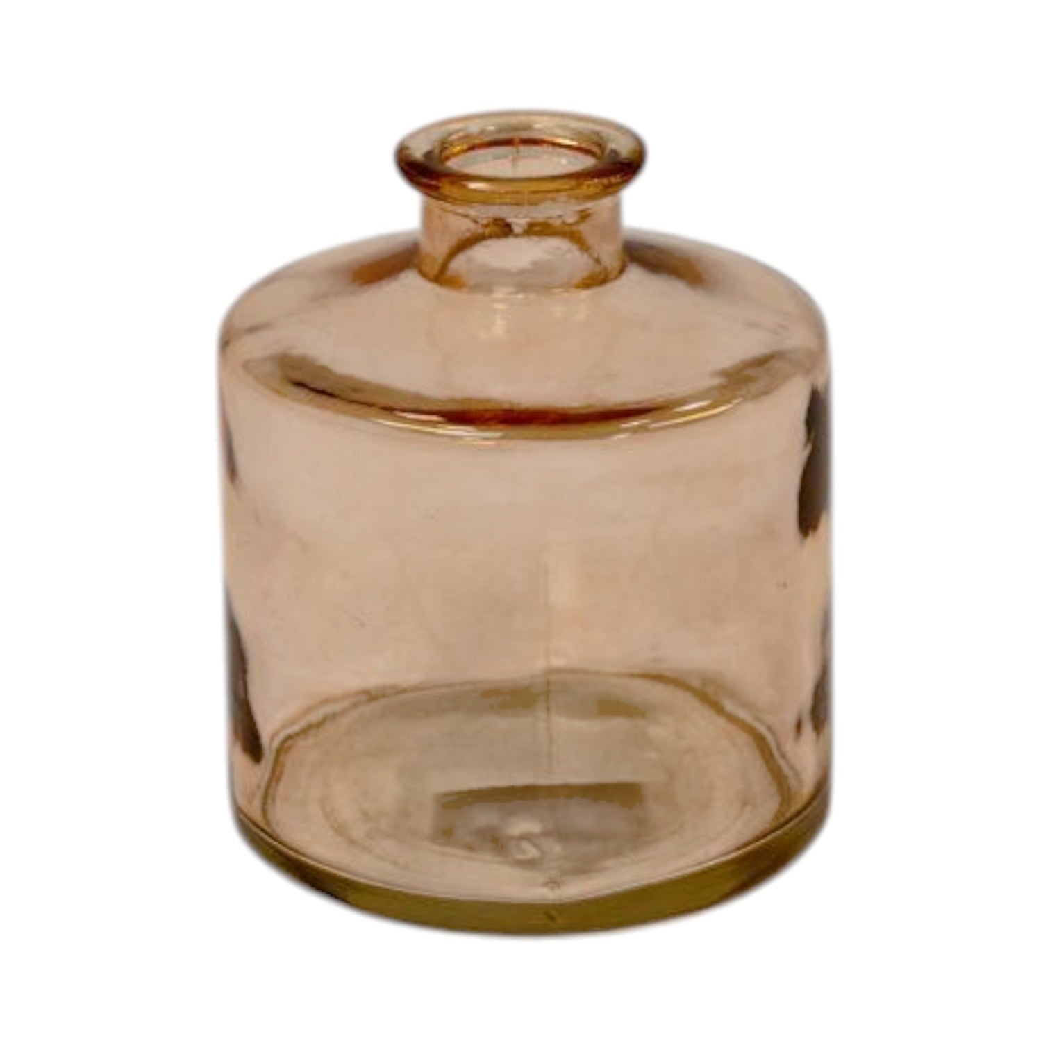 Cognac Squat Glass Bottle