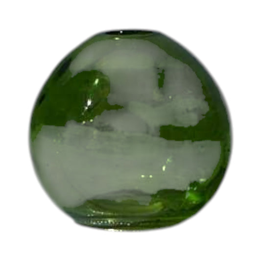 Emerald Green Globe Glass Vase