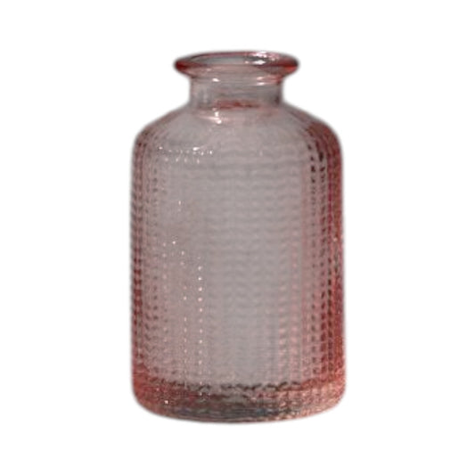 Rose Dimpled Glass Bottle