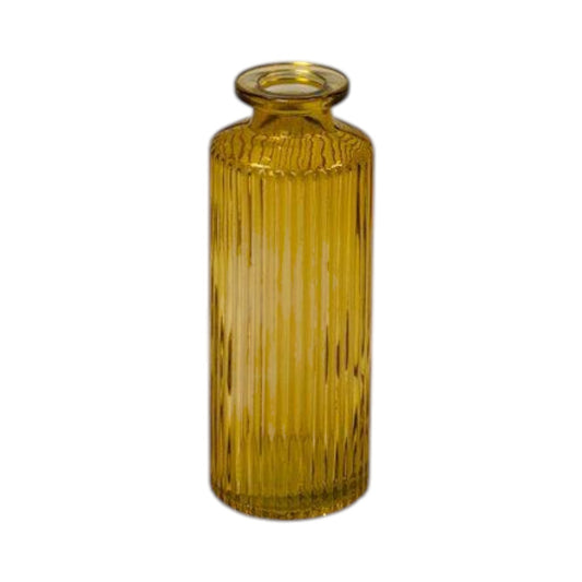 Yellow Glass Bottle D5.2 x H13.2cm
