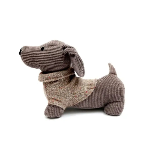 Grey Dog with Jumper Doorstop