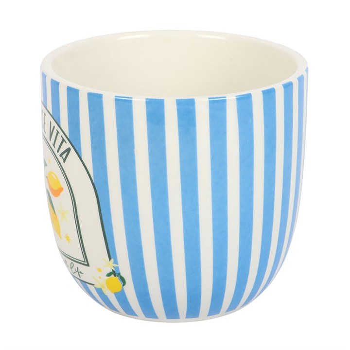 Blue Striped La Dolce Vita Plant Pot