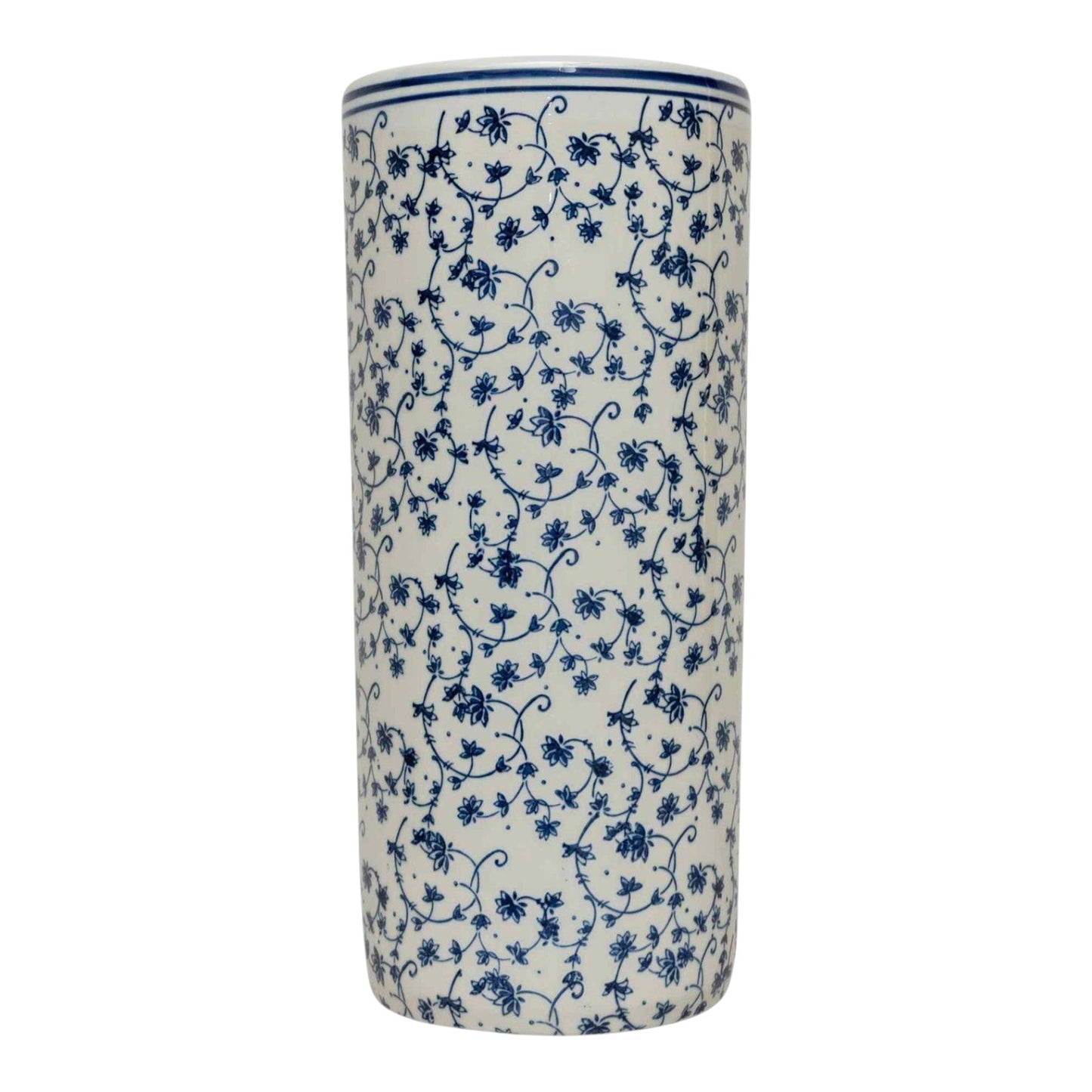 Jane Blue & White Floral Umbrella Stand