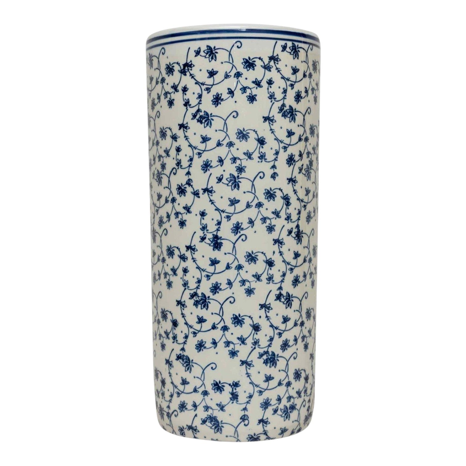 Jane Blue & White Floral Umbrella Stand