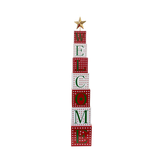 Metal Stacking Welcome Sign