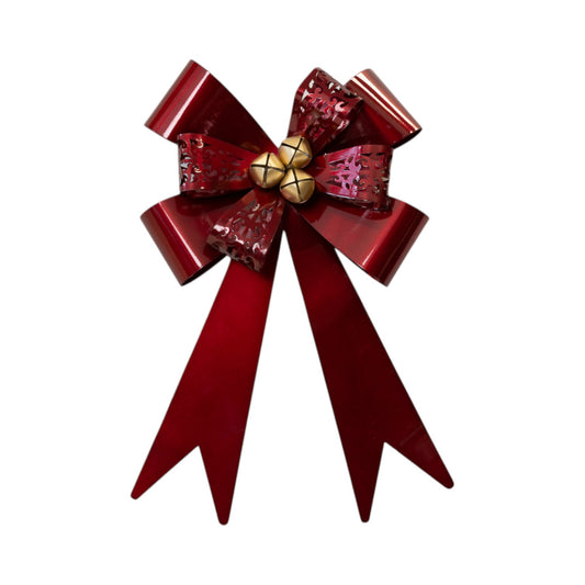 Glossy Red Metal Bow