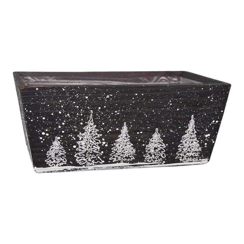 Winter Wonderland Wooden Trough Large