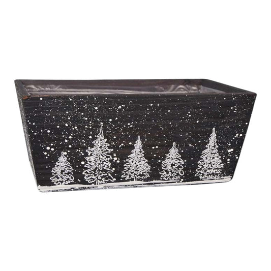 Winter Wonderland Wooden Trough Large
