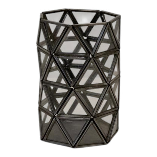 Metal and Glass Votive Candle Holder