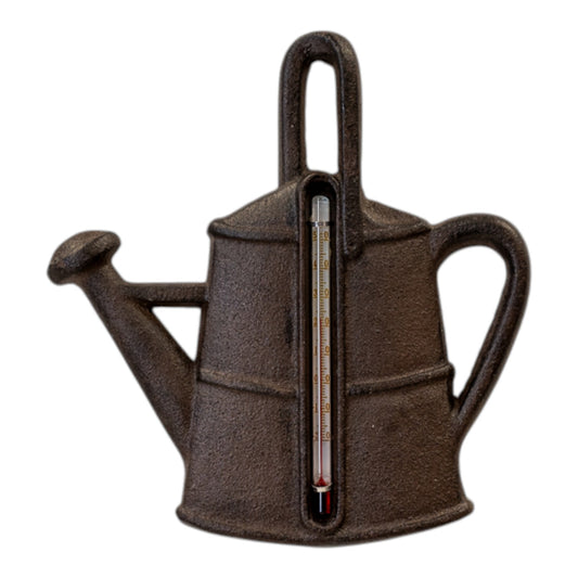 Cast Iron Watering Can Thermometer 16.5cm x 17.5cm