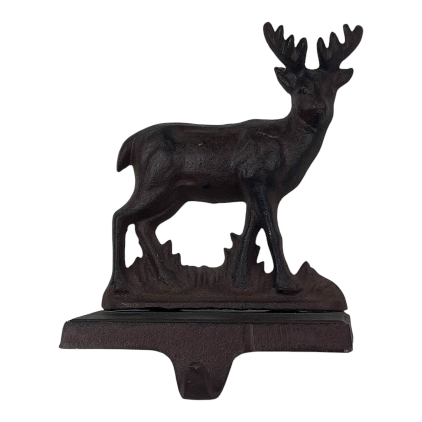Cast Iron Reindeer Stocking Holder