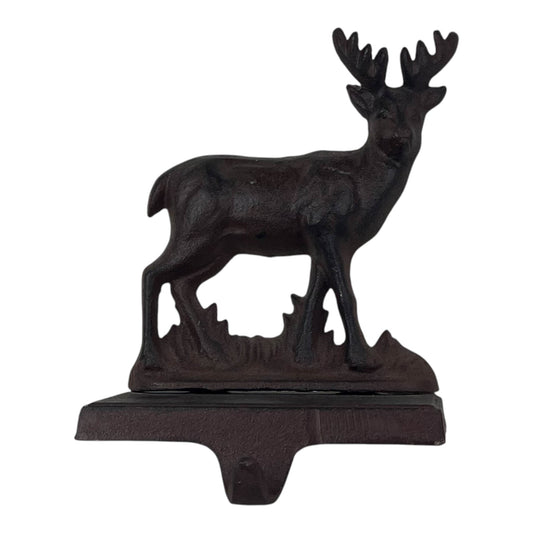 Cast Iron Reindeer Stocking Holder