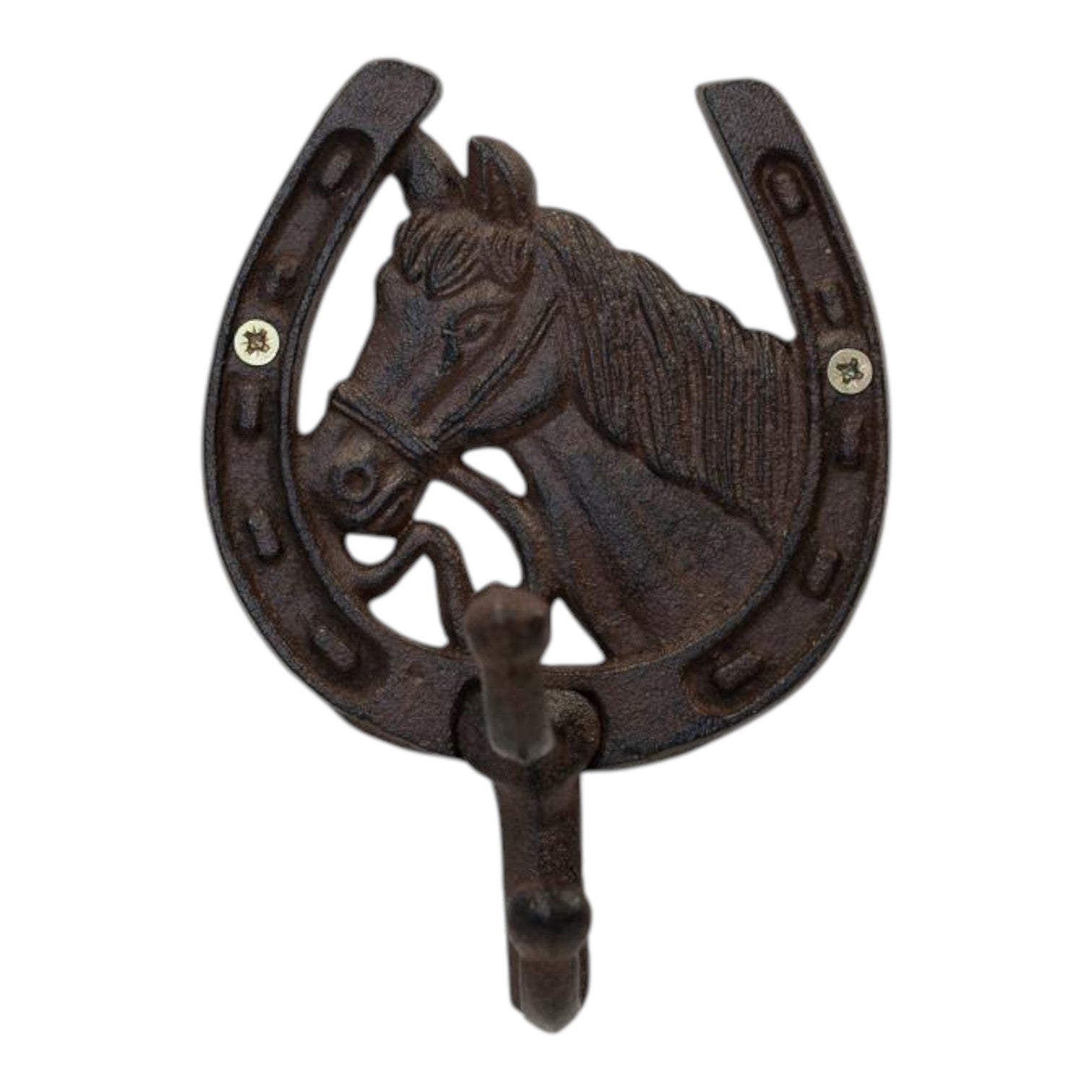 Cast Iron Horse Shoe Coat Hooks H 16.5 X L 12 cm