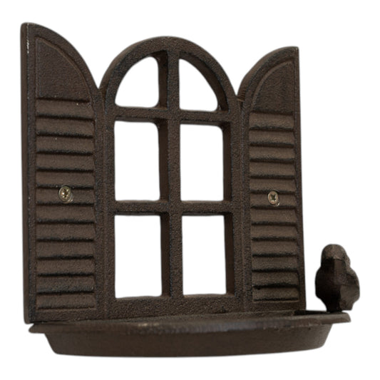 Cast Iron Window Bird Feeder 18x10x16.5cm