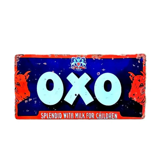 Metal Advertising Wall Sign - OXO Vintage Production