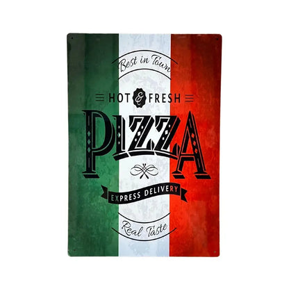 Metal Wall Sign - Pizza Italy