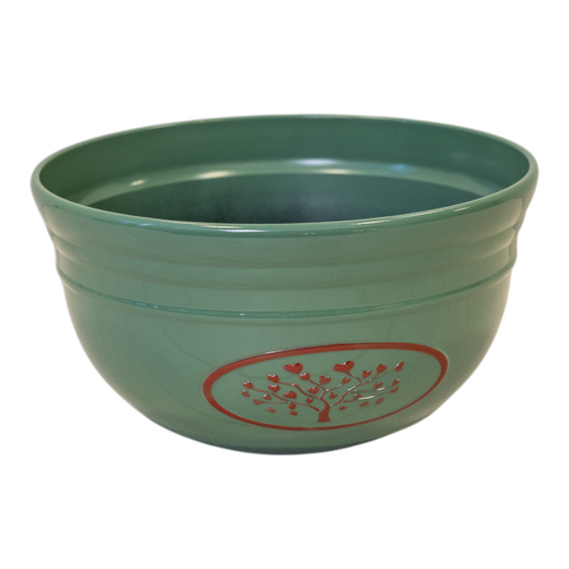 Green Round Love Heart Tree Bowl Recycled Plastic Planter D30cm