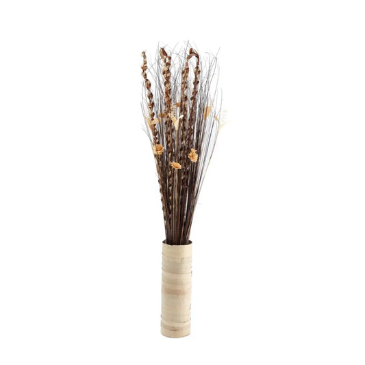 Plaited Dried Palm Leaf Arrangement In A Vase 150cm