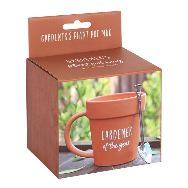Gardener of The Year Pot Mug And Shovel Spoon