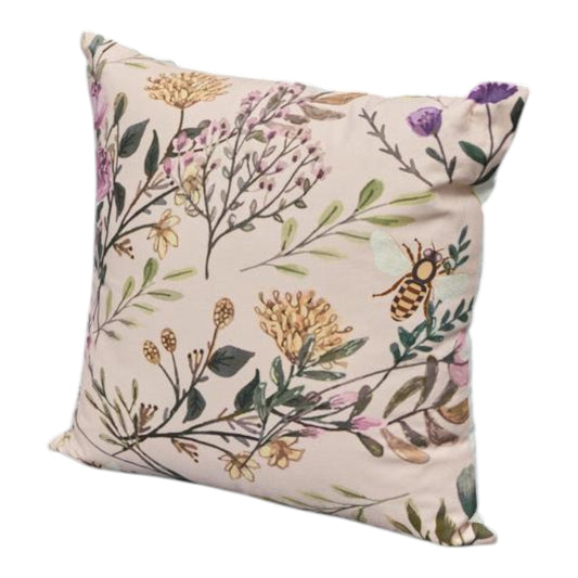 Handmade Washable Cotton Printed Cushion with Filling 45x45cm