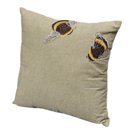Handmade Washable Cotton Embroidered Cushion w8ith Filling 45x45cm
