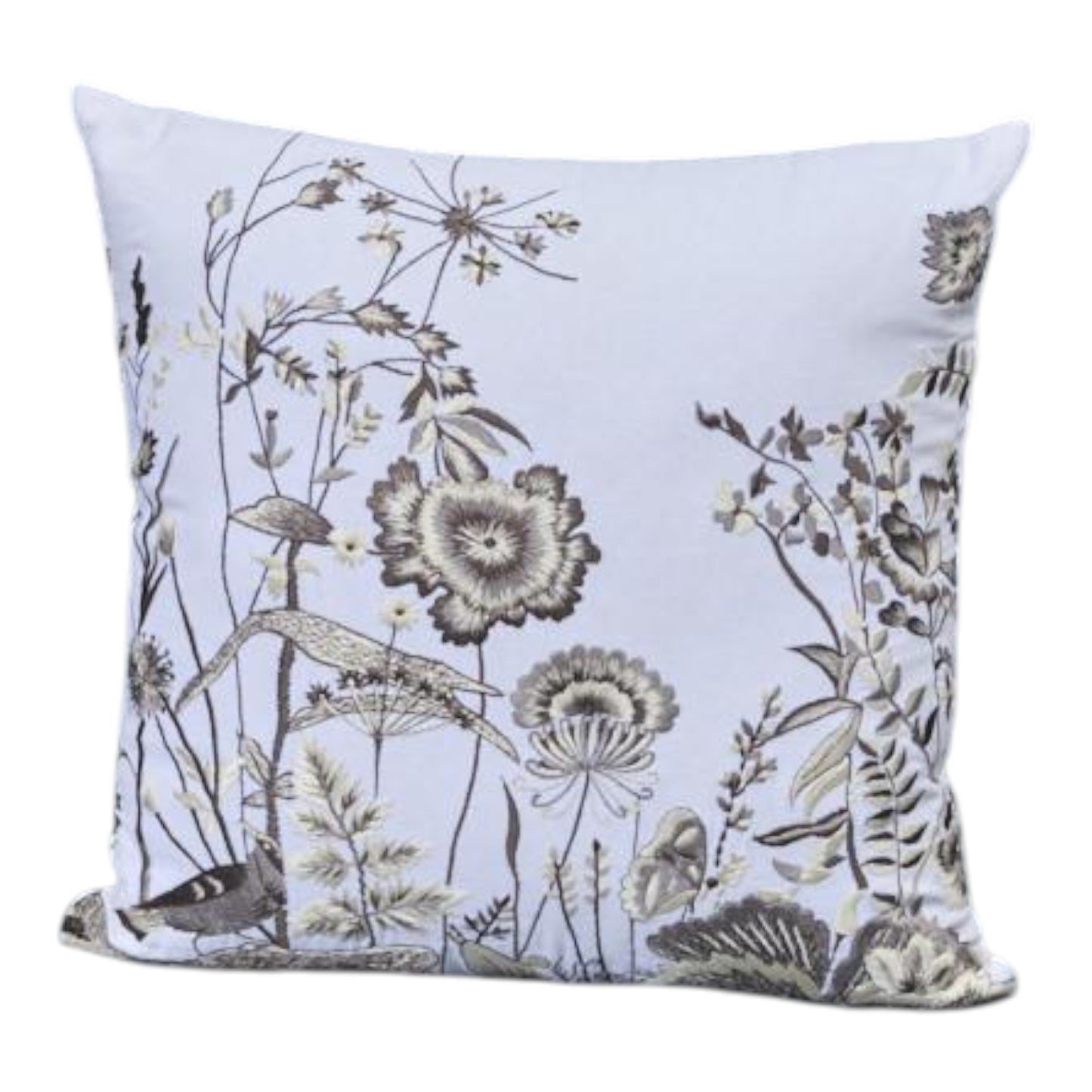 Handmade Washable Cotton Embroidered Cushion with Filling