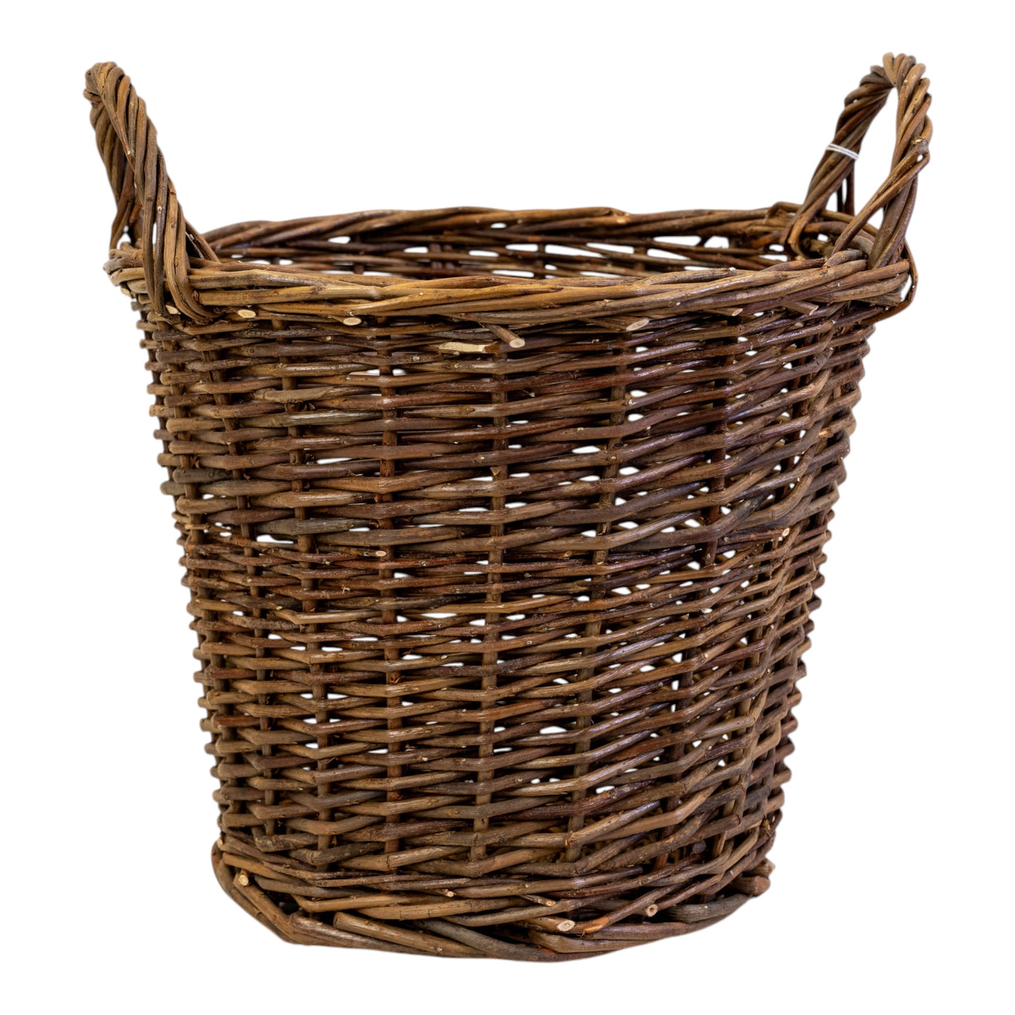 Round Log Basket with Ears