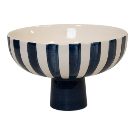 Deep Blue And White Ceramic Bowl Decor