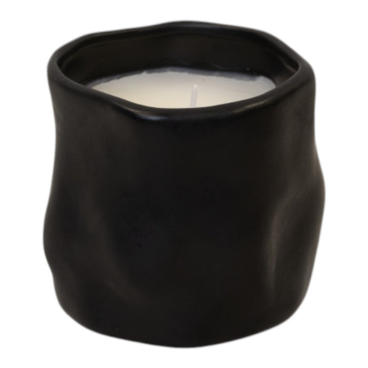 Timeless Black Sculpted Candle
