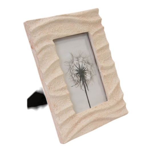 Sandy Beach Textured Photo Frame. 4X6"