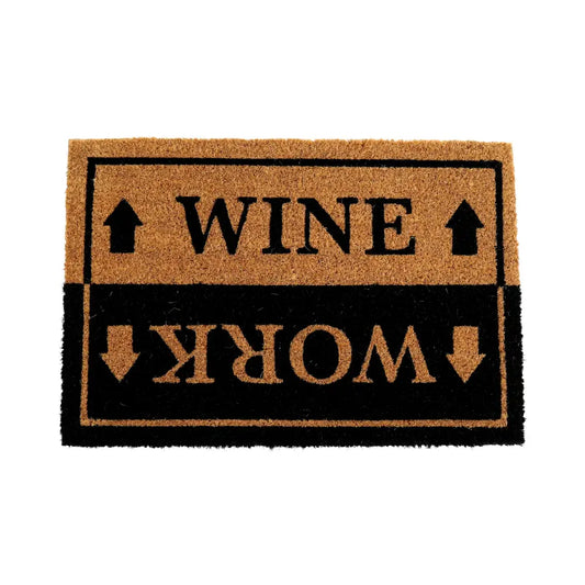 Wine & Work Door Mat