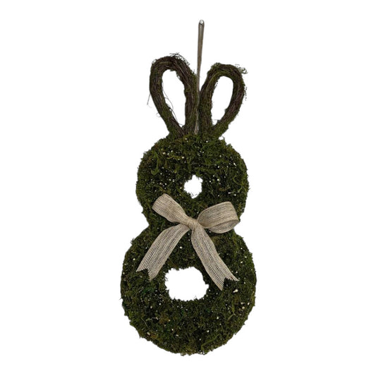 Moss And Salim Hanging Rabbit Wreath 47x22.5x6cm