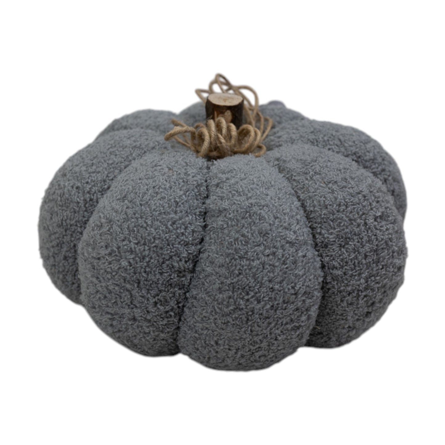 Grey Fabric Pumpkin