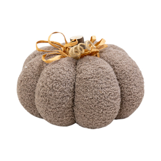 Beige Fabric Pumpkin