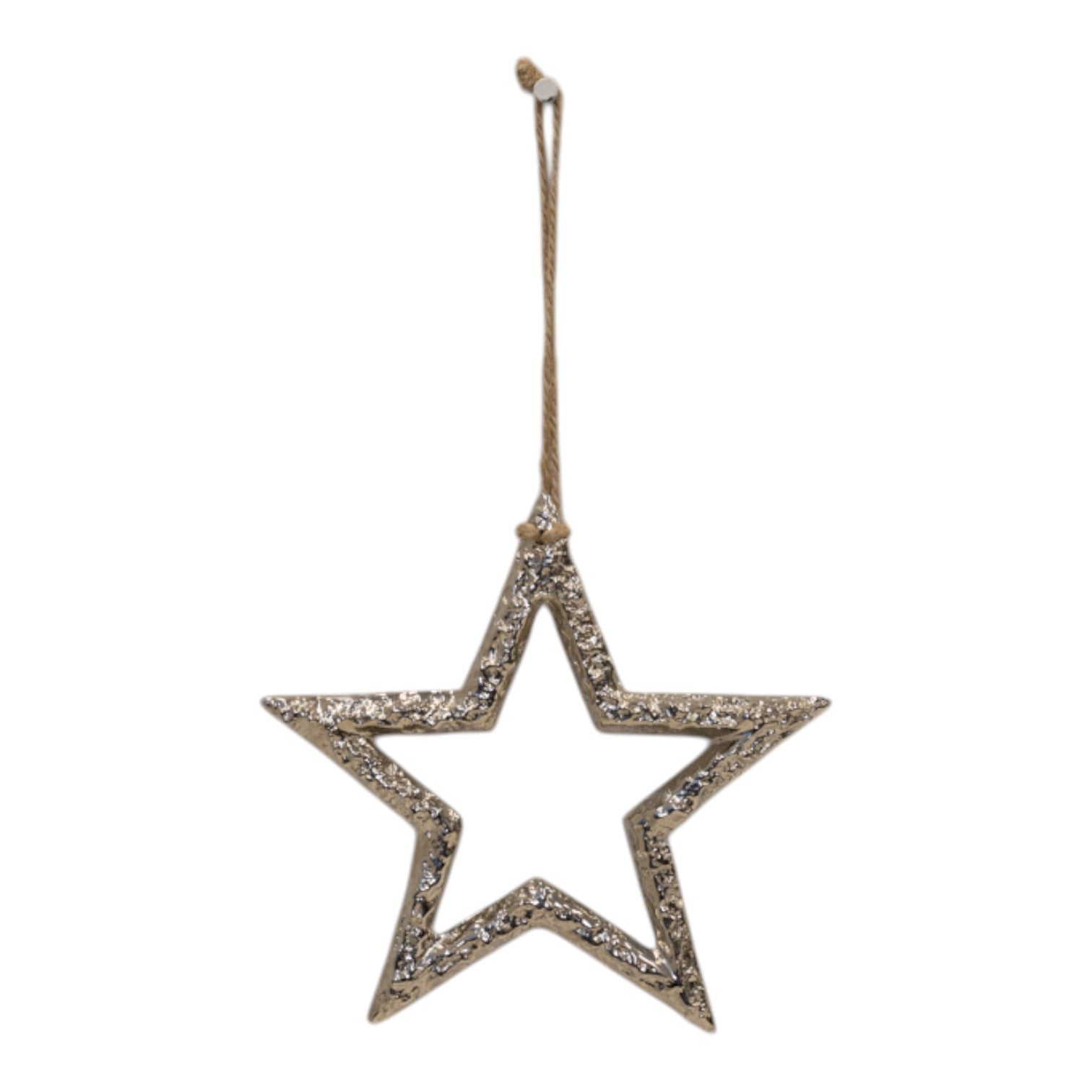 Silver Metal Star 12cm