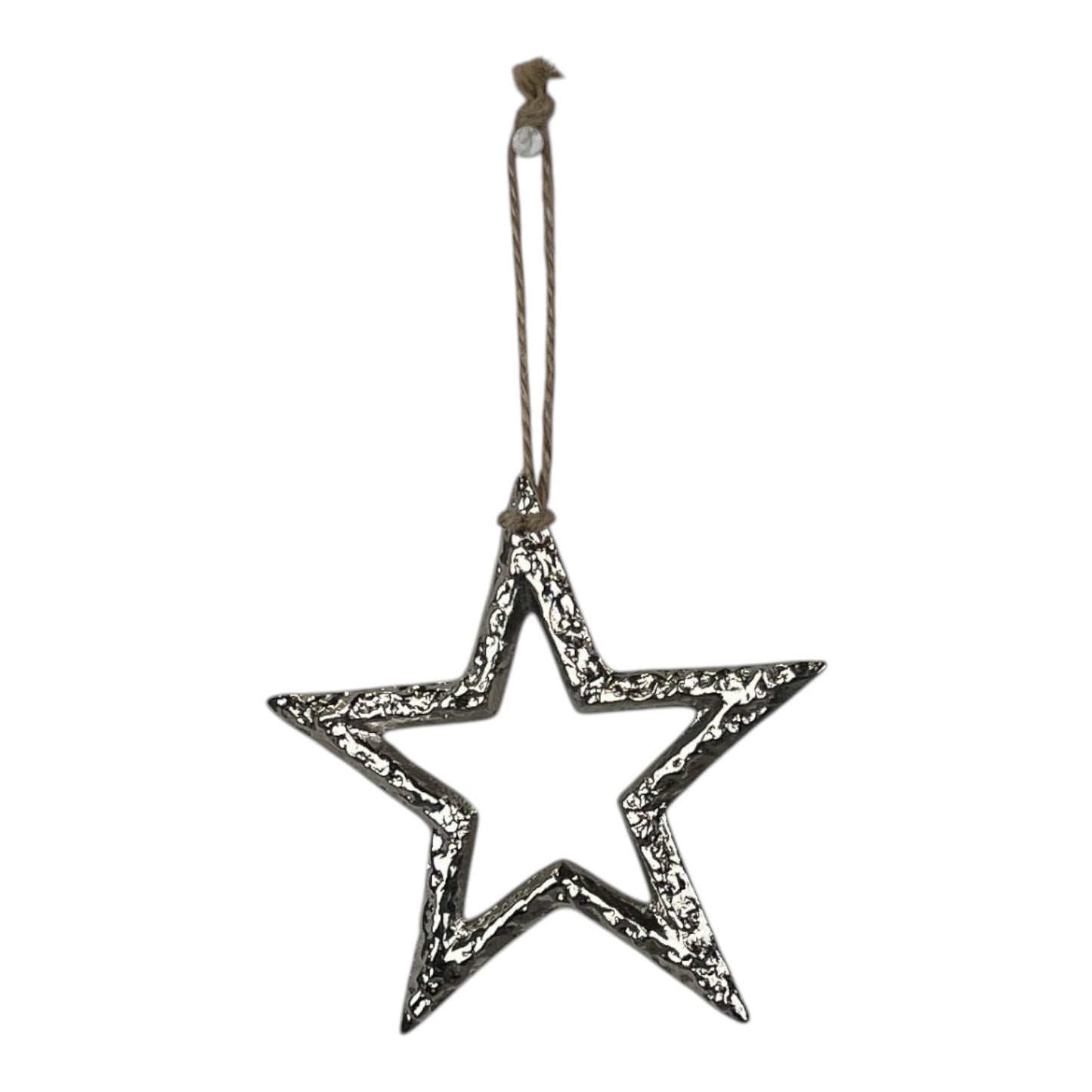 Silver Metal Star 10cm