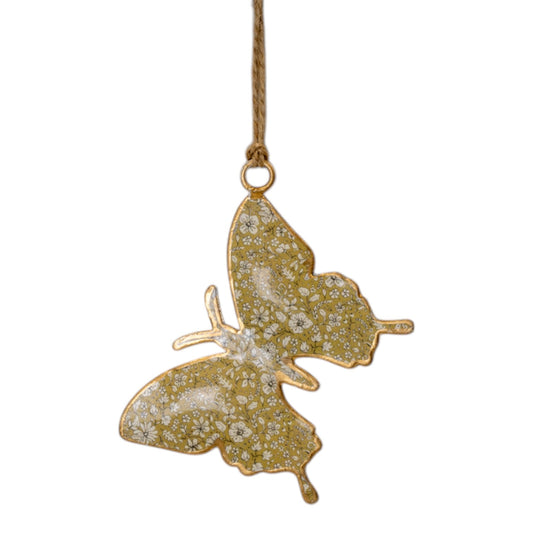 Light Green Hanging Butterfly 8cm